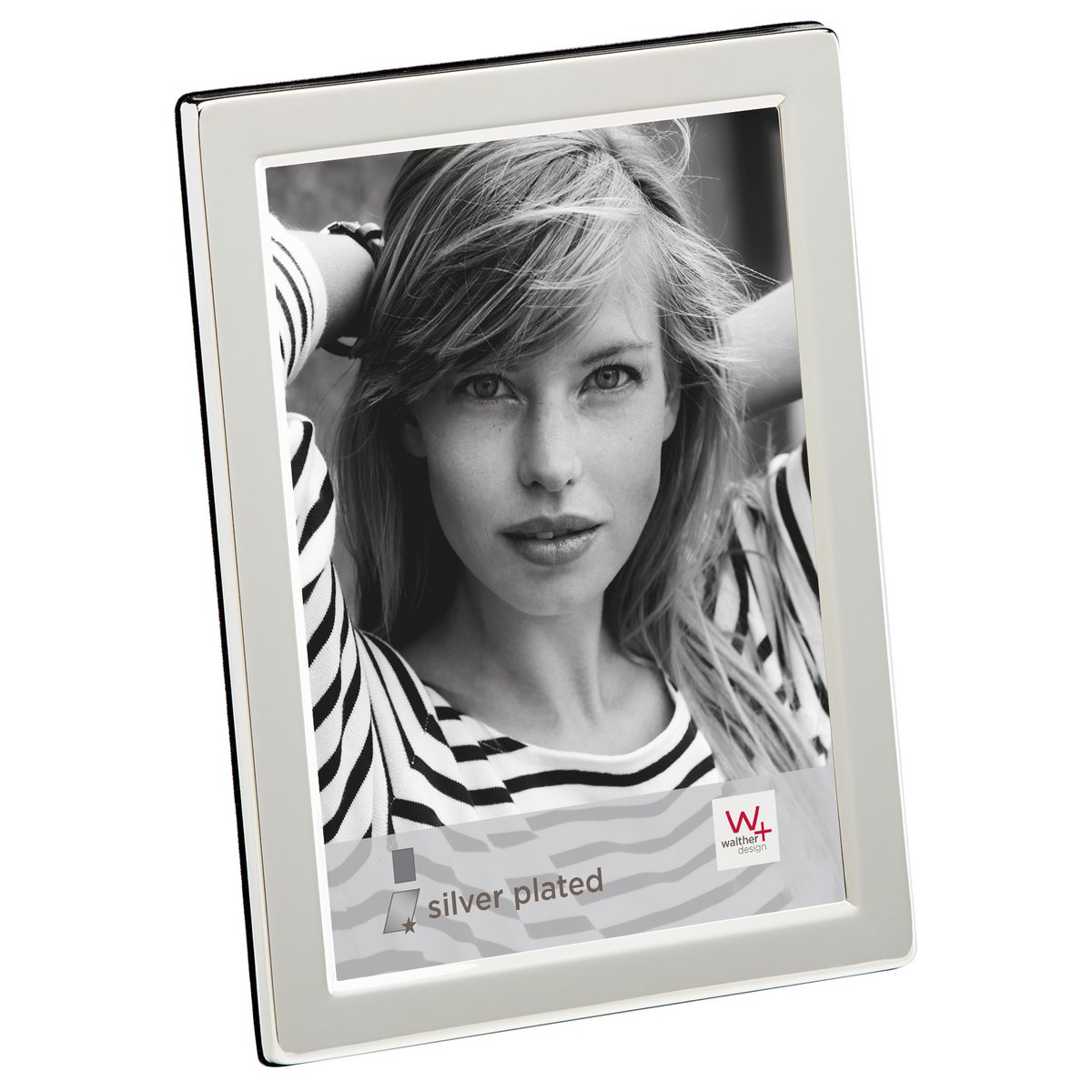 Lola portrait, 15X20 cm, silver plated