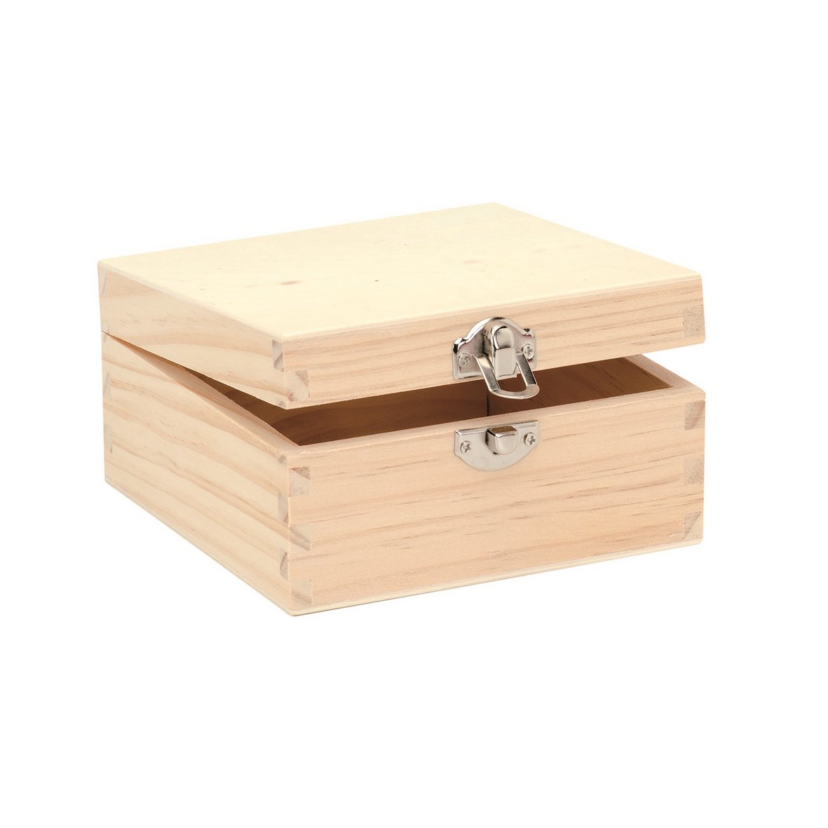 Wooden box square. 13x13x7cm, FSC