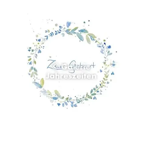 Naissance de carte aquarelle | Couronne, feuilles d'eucalyptus bleues et vertes