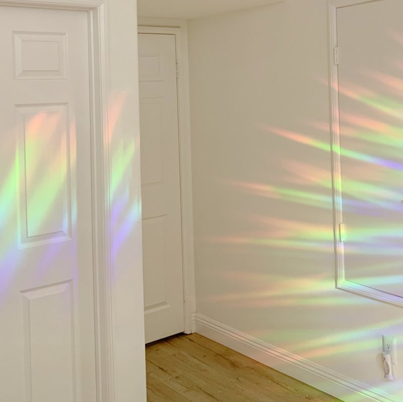 Rainbowmaker vinduesmærkat / kort - Enhjørning