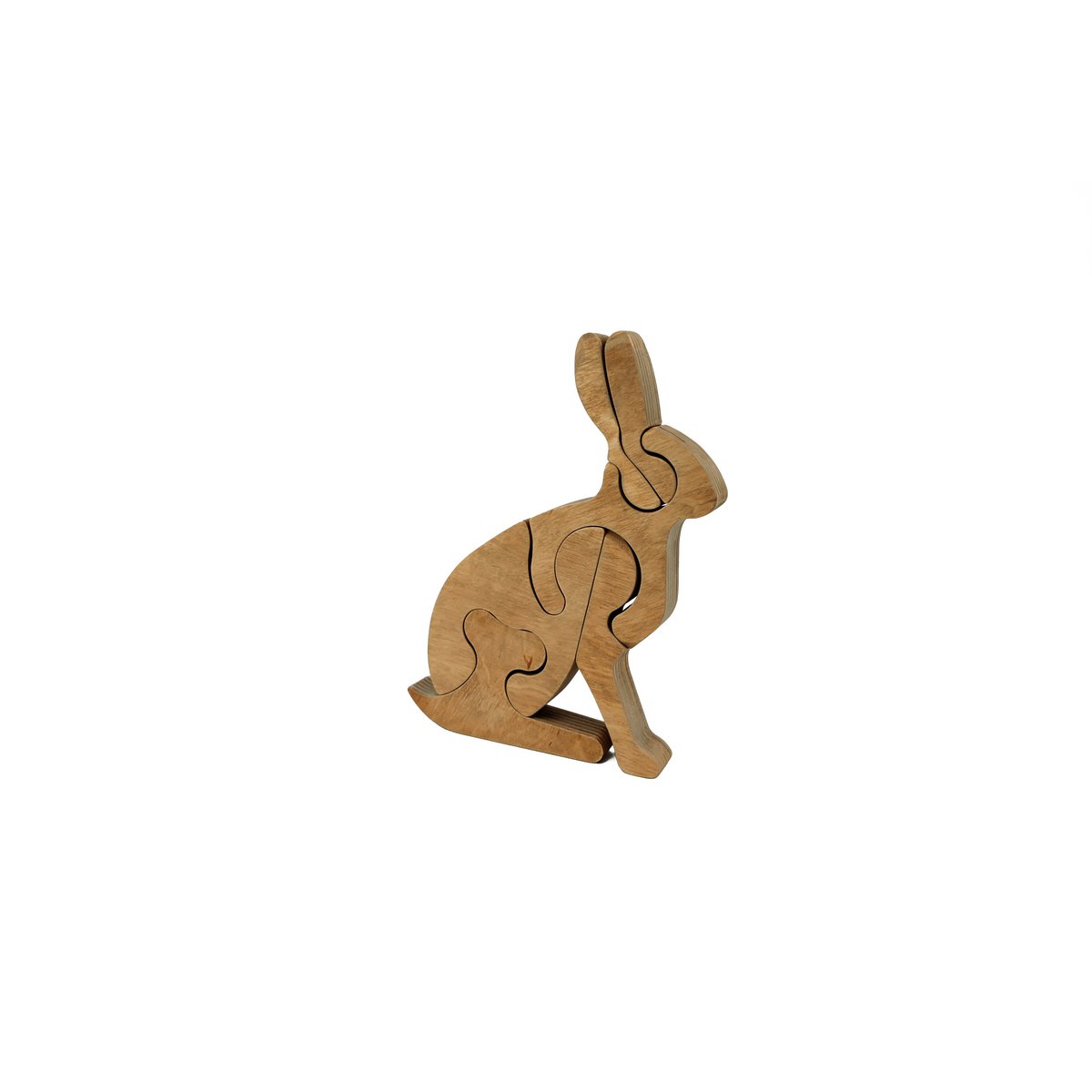 Holzpuzzle Hase
