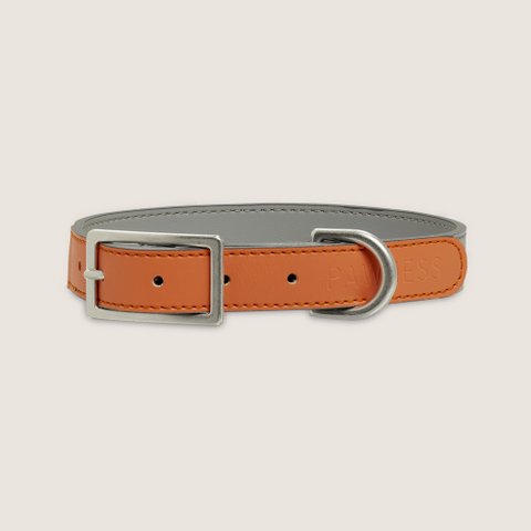 Vegan Leather Collar Bo - Coral