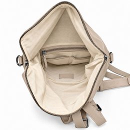 ROLLTOP BACKPACK Rucksack Leder mushroom