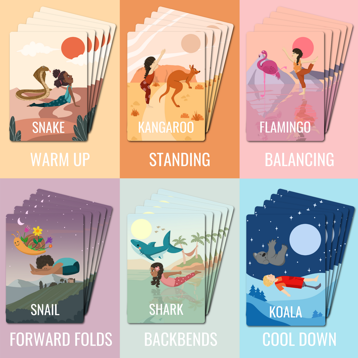 Yoga Cards for Kids - Christmas Gift