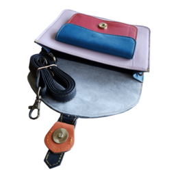 Ledertasche mit Animal-Print Novi