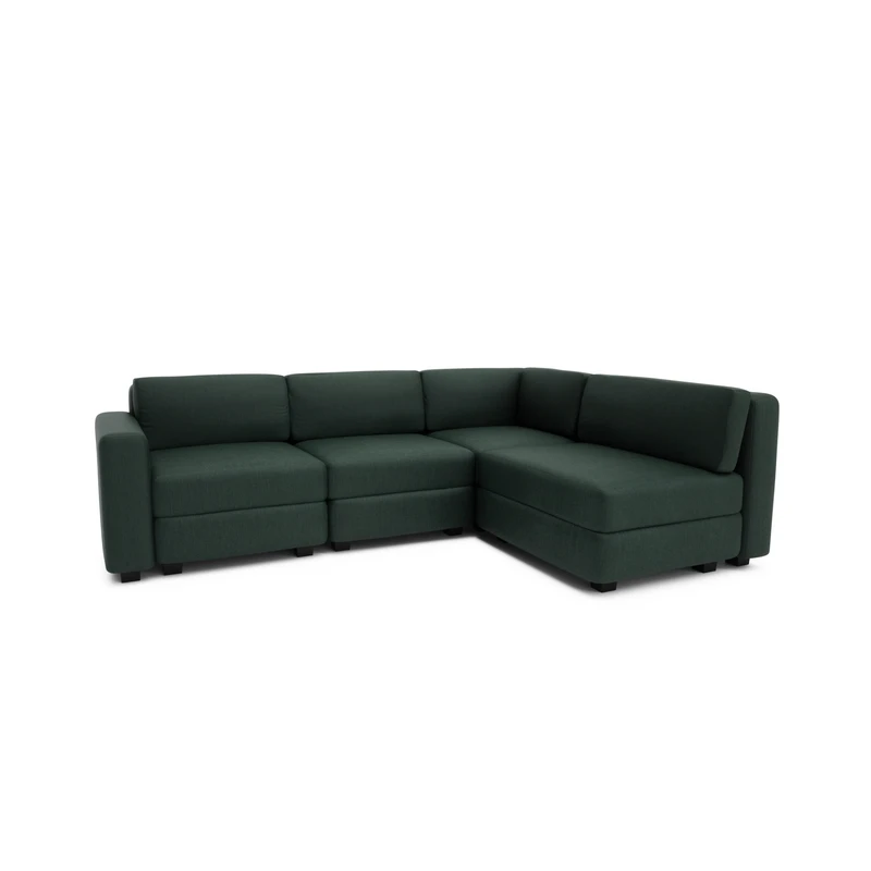 4-Seater Corner Modular Sofa GRACIA - Green