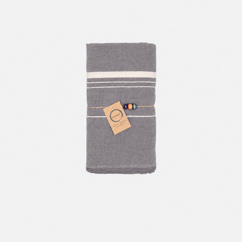 Ecobain Towel "Cocoon" | Storm Cloud (Dunkelgrau)