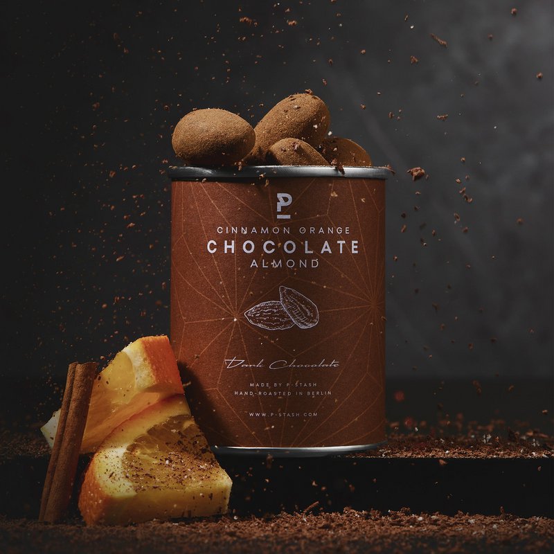 12x Almond - Dark Chocolate with Cinnamon & Orange - Mini 60g