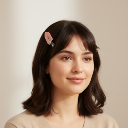 roze haarclip
