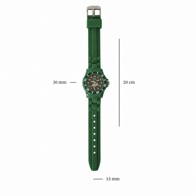 Colori Kidz 5-CLK085 Kinderhorloge met Piratenschip - Siliconen Band - Ø 30 mm - Zwart