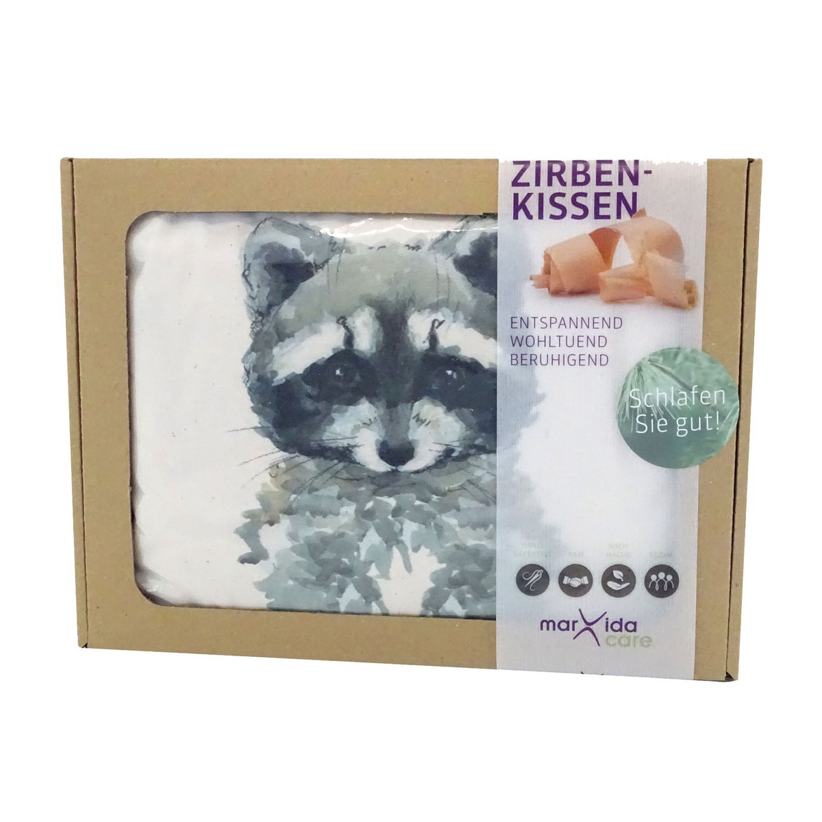 10 grenen kussens display: egel, vos, hert & Co. | 100% grenen | Natuurcadeauset | Kalmerend natuurlijk kussen met bosdiermotieven