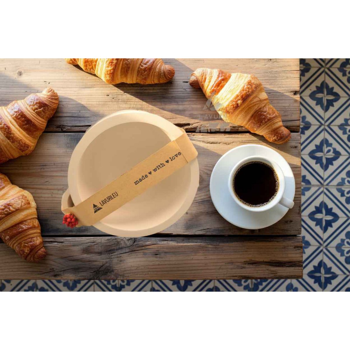 LAVURI® Tray with matchbox for wax candles, candle sand and pearl wax, available as scented candle variants