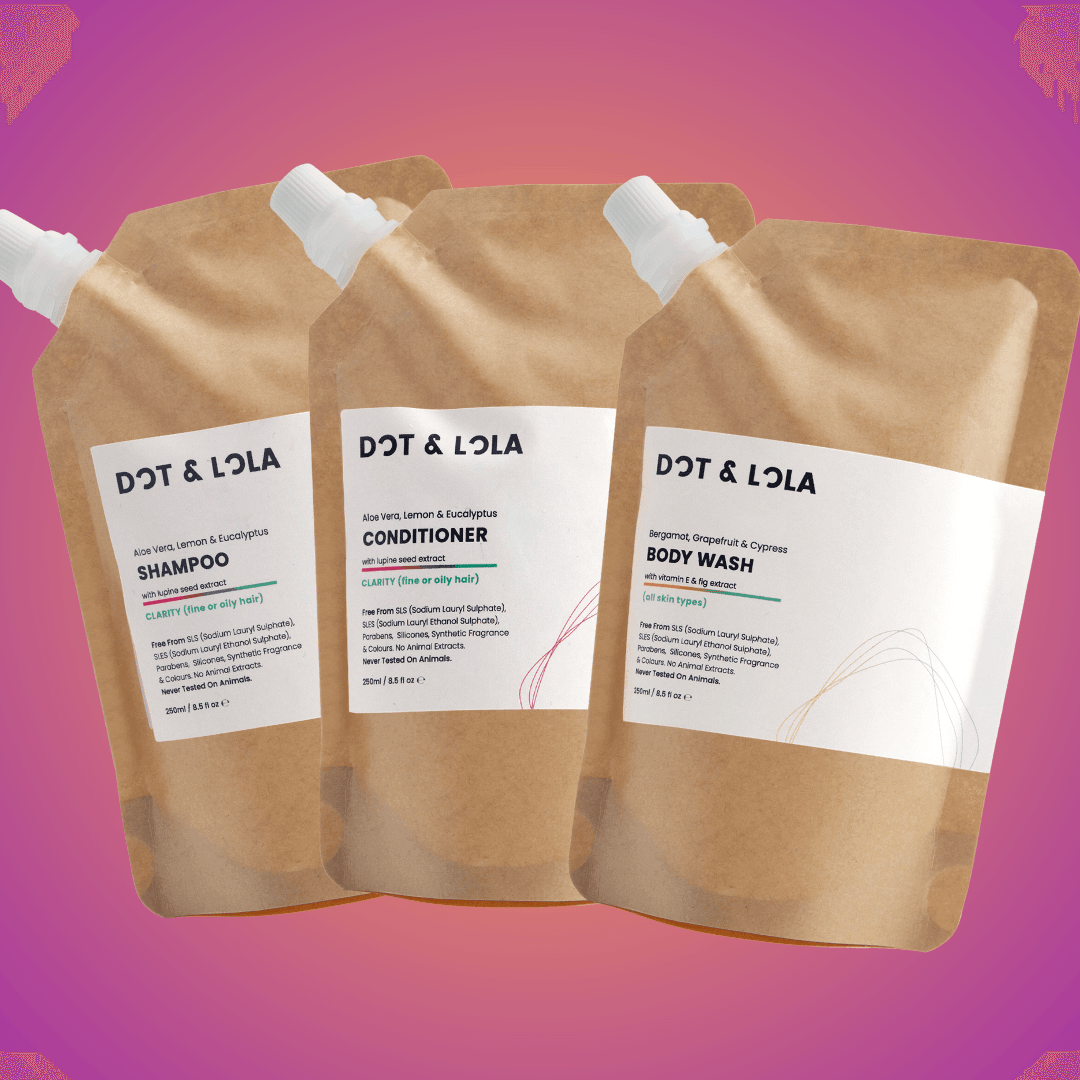 Genopfyldningspose | Genopfyldelig shampoo og balsam