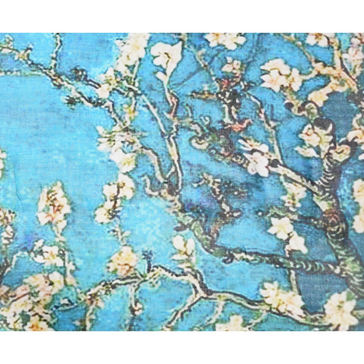 Sciarpa Van Gogh in modal con fiori di mandorlo