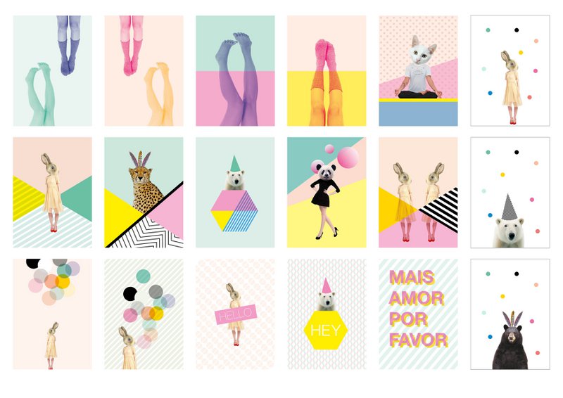 set di 18 carte