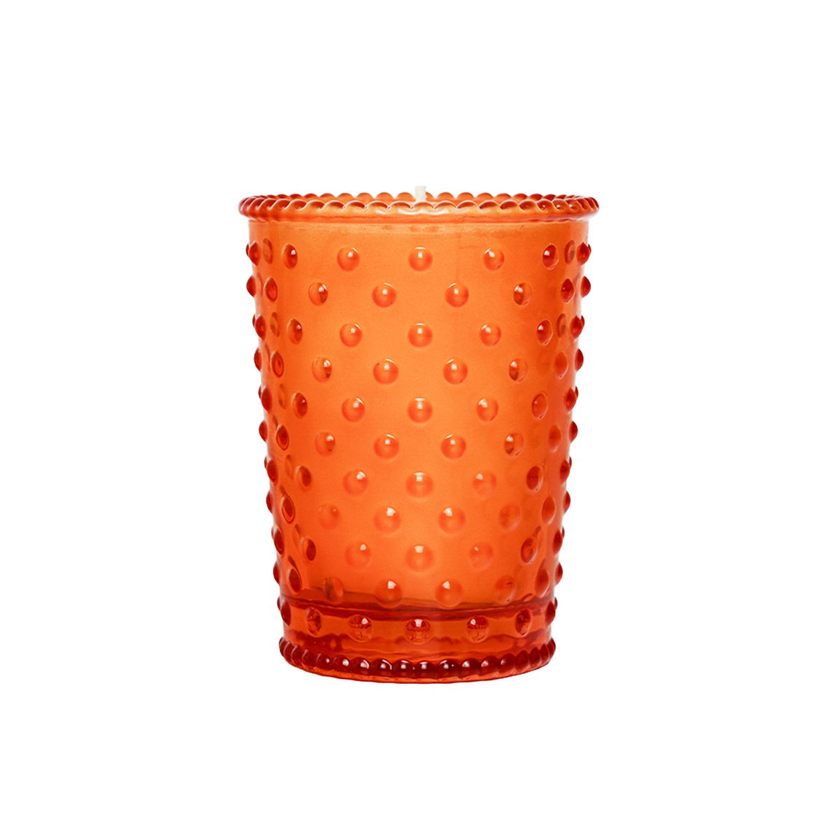 Bonito hobnail votivo 3.5oz %2346 naranja siciliana