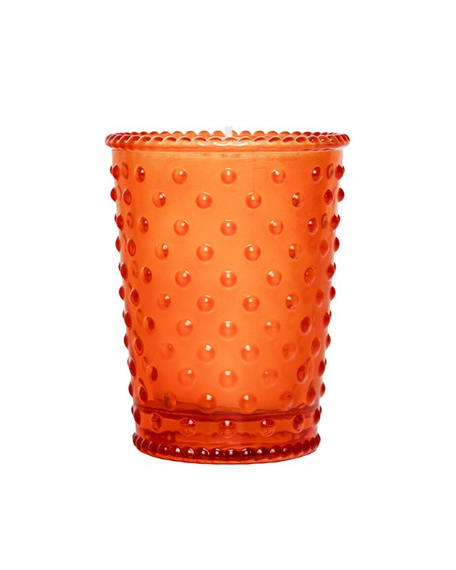 Simpatico Hobnail Votive 3.5oz %2346 Sicilian Orange