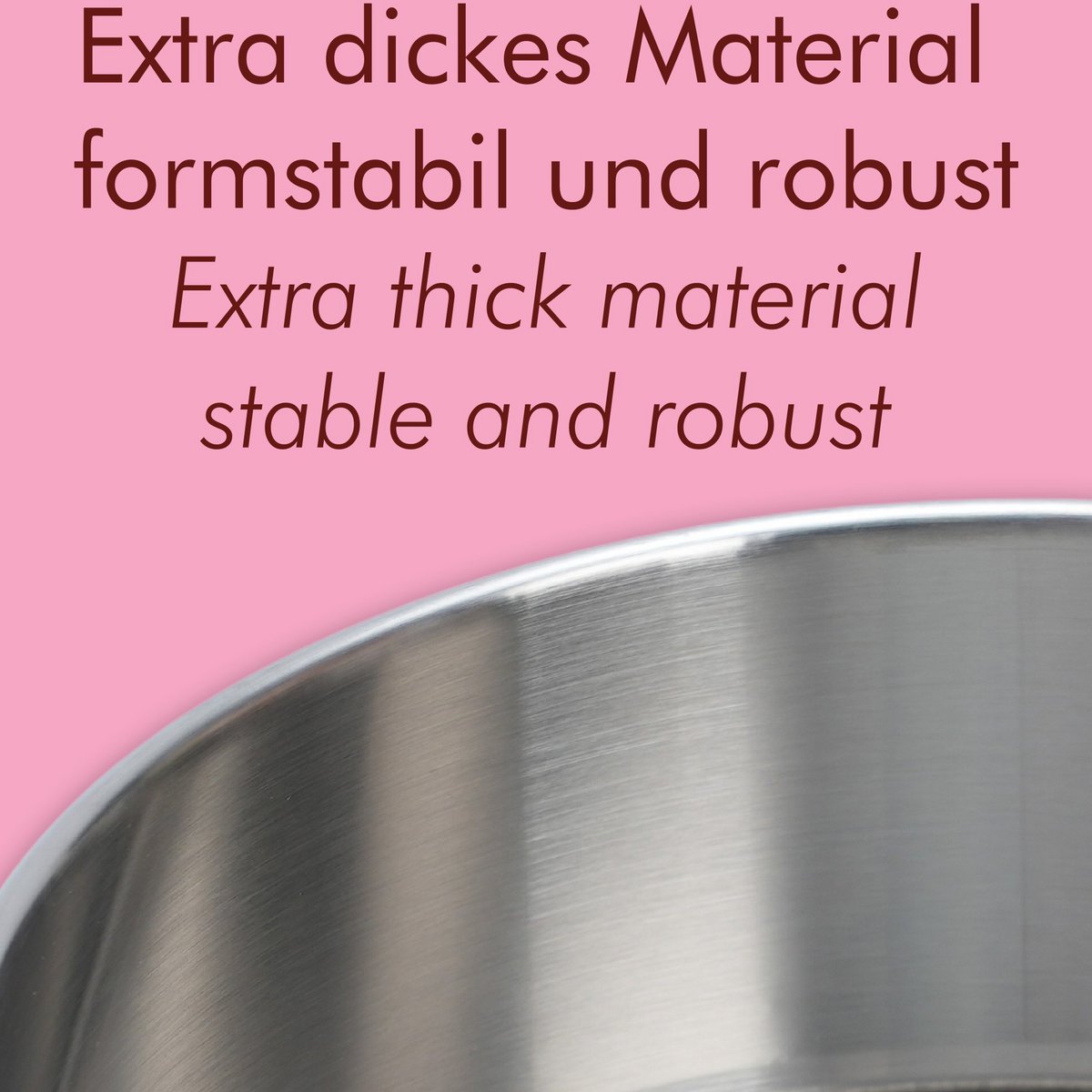 Set mit 2 Springformen Edelstahl Backform unbeschichtet PFAS-frei