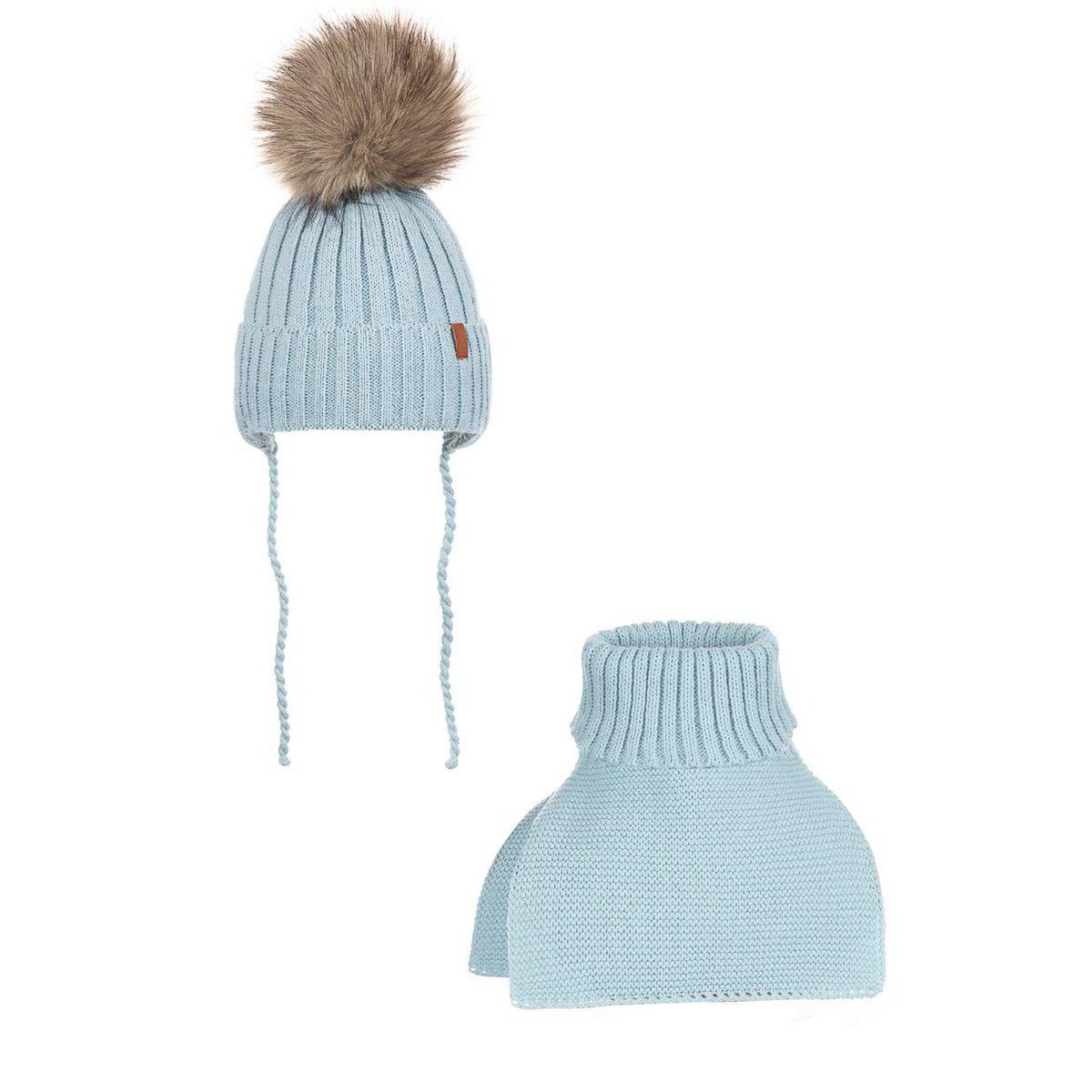 Bonnet col roulé AURELIO pour tout-petit - BEIGE