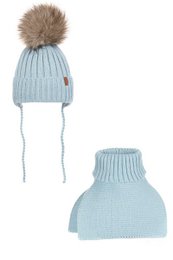 Bonnet col roulé AURELIO pour tout-petit - BEIGE