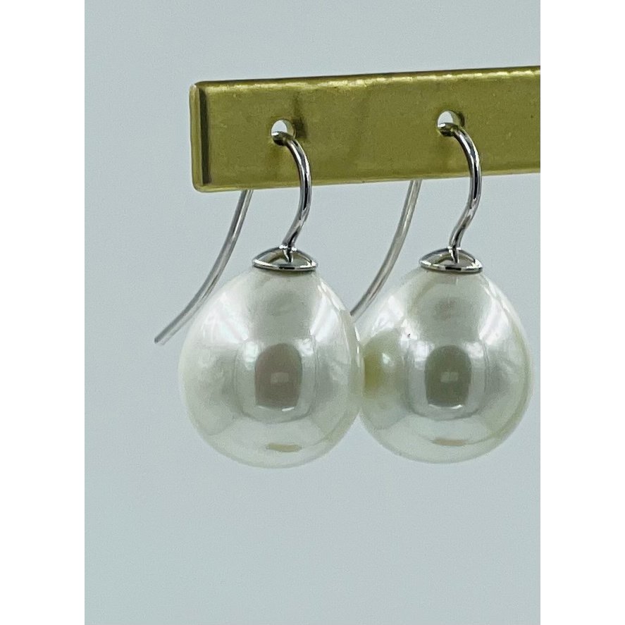 Orecchini di perle classico colore bianco