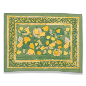 Green yellow fruit table set
