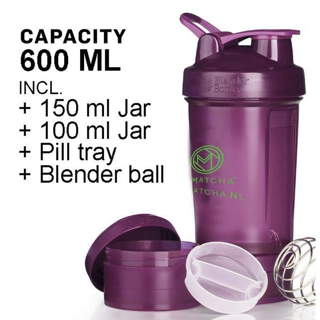 Butelka do blendera – Shaker 600 ml Szczelny kubek do shake'a z kulą blendera