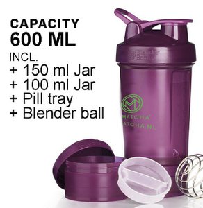 Mixerflasche – 600 ml Shaker Auslaufsicherer Shakebecher mit Mixerball