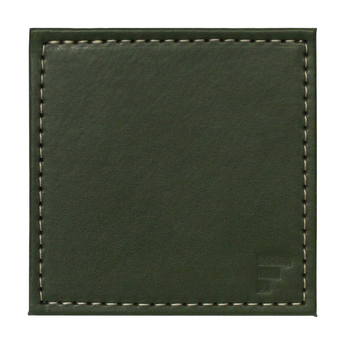 Coasters DUO, set of 4, olive/ivory