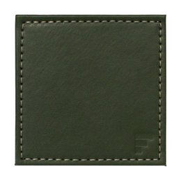 Coasters DUO, set of 4, olive/ivory