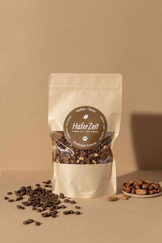 Organiczna granola kawowa z orzechami