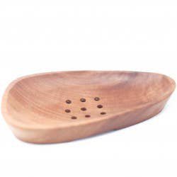 MSD-05 - Pebble Shape Naseberry Soap Dish