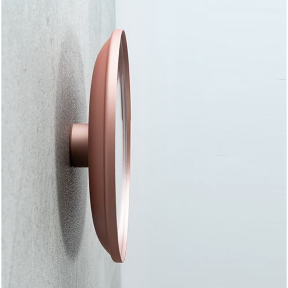 Lighting mirror with wall mounting for gluing (magnetic holder)