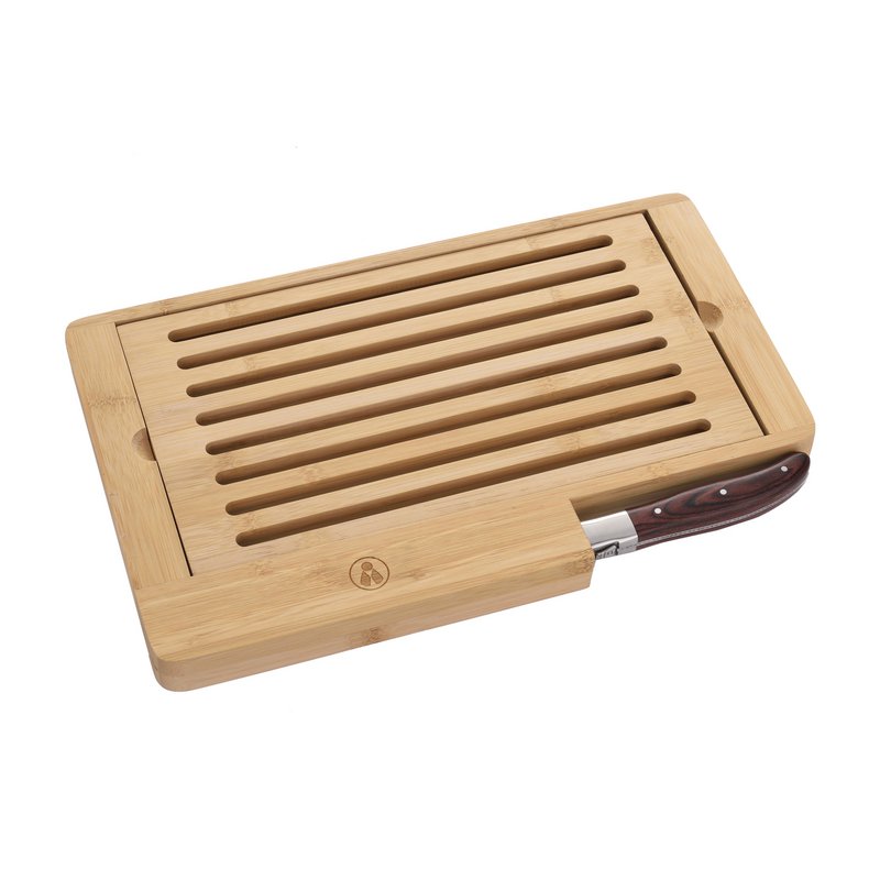 Coltello da pane e tagliere in legno di bambù LAGUIOLE HERITAGE