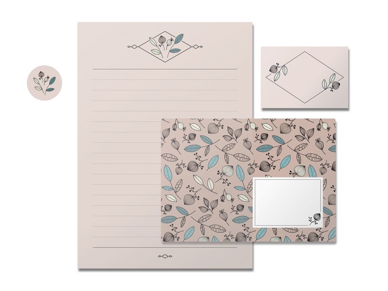 Juego de papelería 01