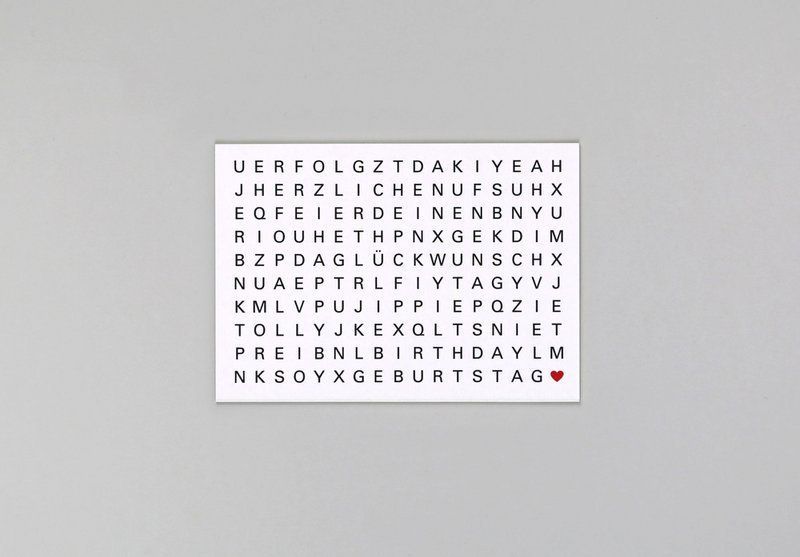 Carte postale pulpe de bois Ted anniversaire