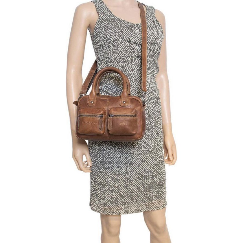 Arrigo Ladies Piccola spalla Mini Westernbag in pelle cognac