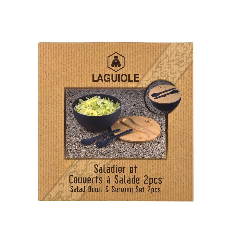 Cubiertas de servicio de tazón y bambú