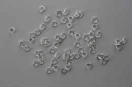 Anillos doblados de 5 mm (¡plata y oro!)