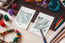 Aquarel adventskalender, adventskalender schilderen, schilderpakket, aftellen naar Kerstmis