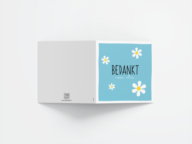 Greeting Card Thank You 'Thank you for everything'