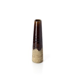 The Amber Cone Vase - Betonbrun - M