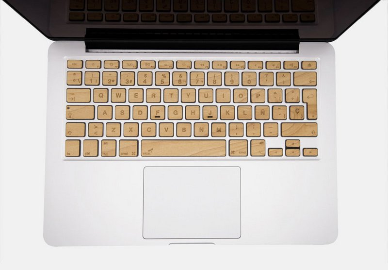 Træ tastatur