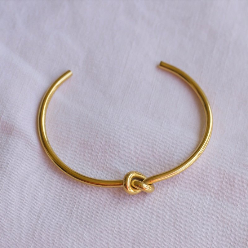 Siler - Knot Cuff Armband Goud