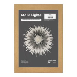 Stella-Dalia, parchment paper white-gray-white 60 cm