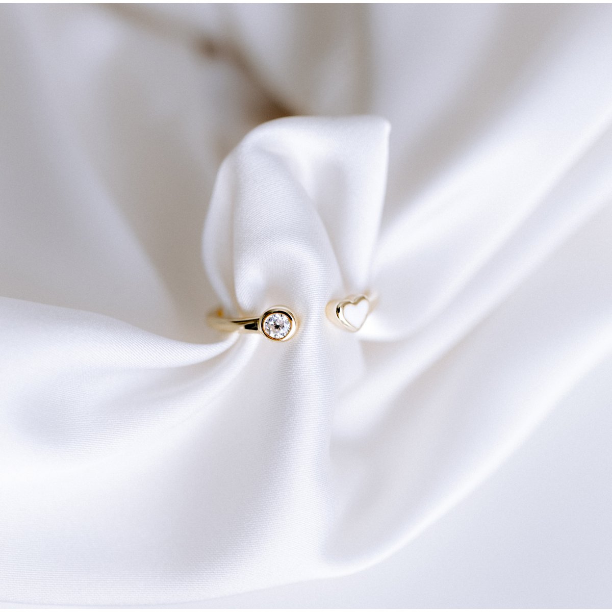 Lovebound Mama Ring Zirkonia Herz Stein