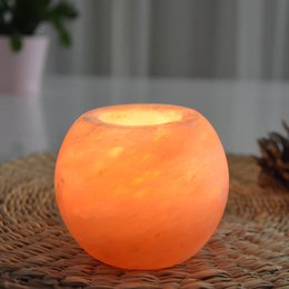 Himalayan Salt Crystal Candle Holder Sphere 900g