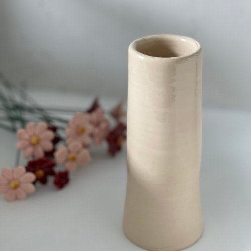 Vaso in ceramica fatto a mano largo