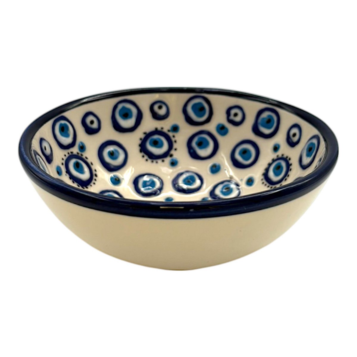Keramikschale - Evil Eye - Weiß - 12cm