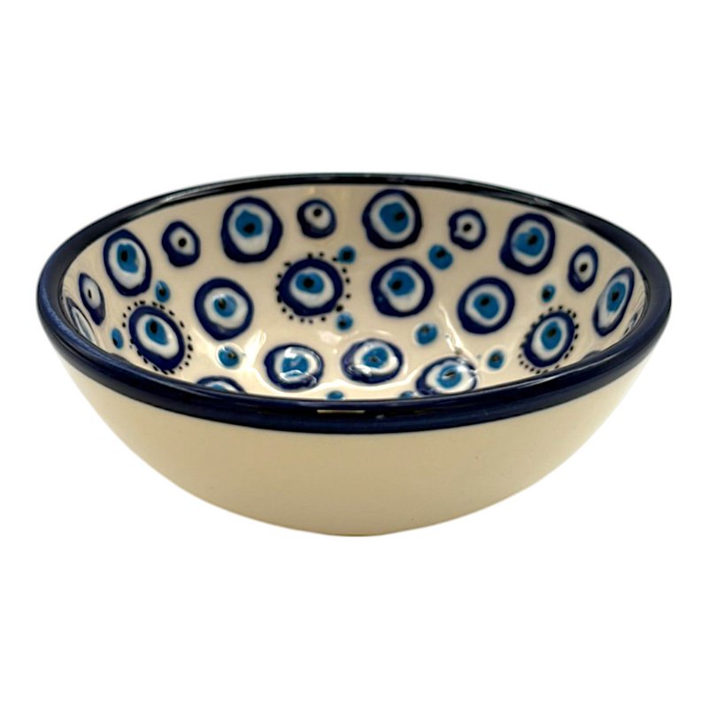 Ceramic bowl - Evil Eye - White - 12cm